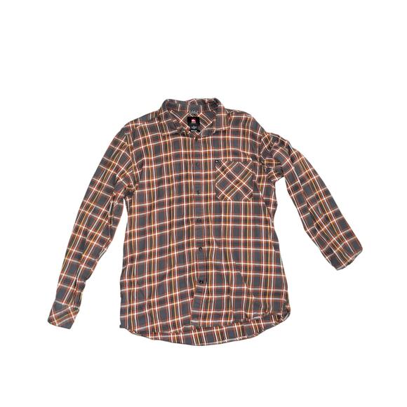 Quicksilver Men's Flannel Plaid long-sleeve collar button up shirt size XL - Picture 1 of 4